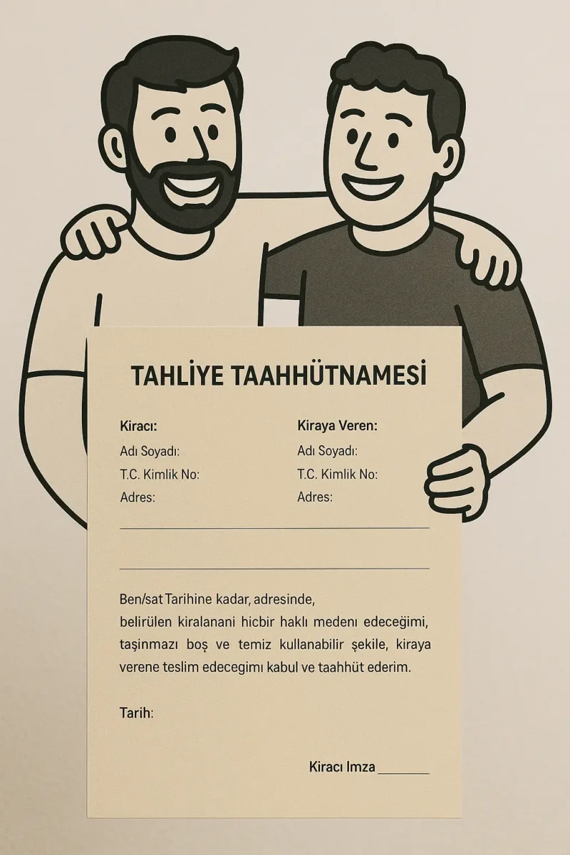 Tahliye Taahhütnamesi Nedir?, Tahliye Taahhütnamesi Örneği Tahliye Taahhütnamesi Örneği